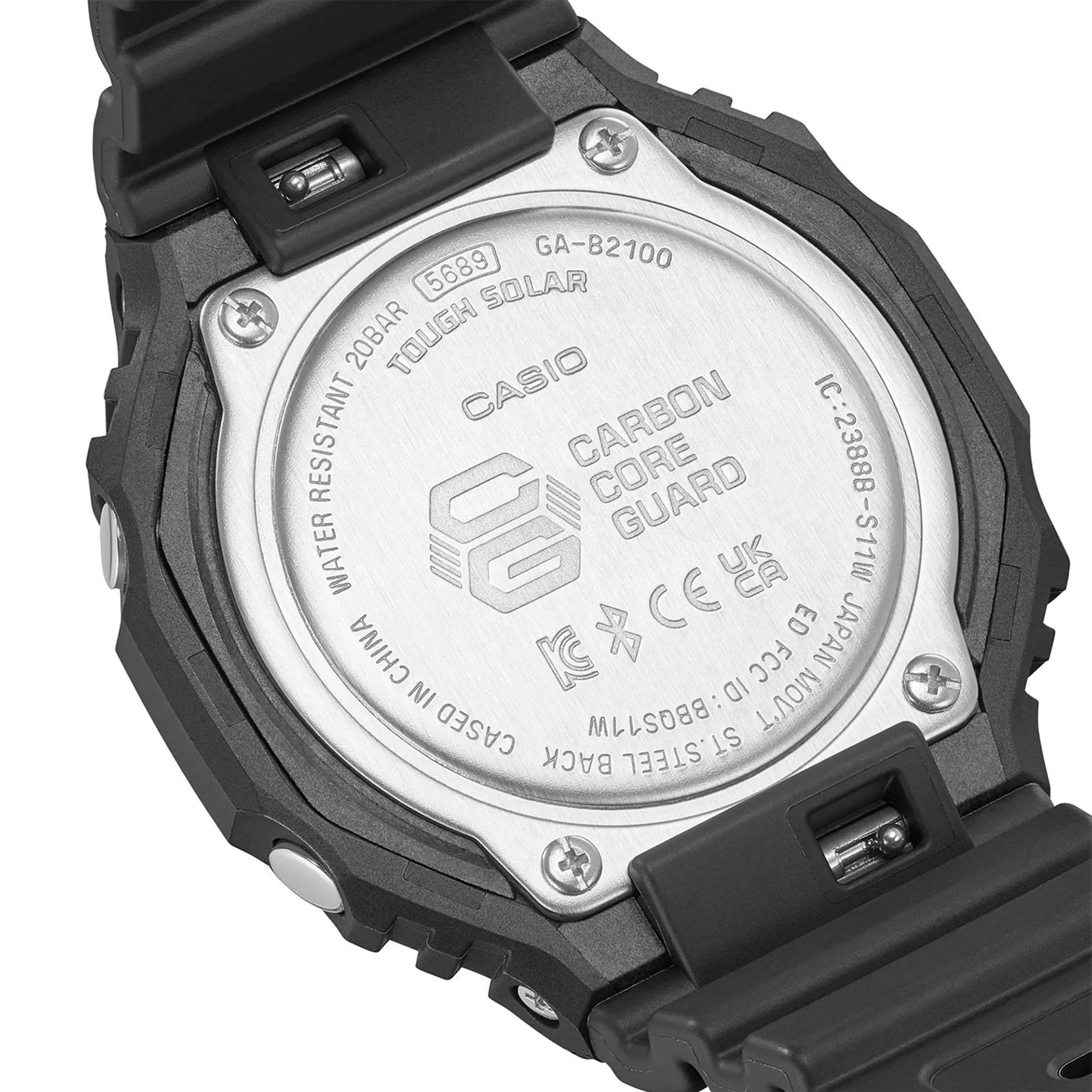 Back View of G-Shock Casio GA-B2100-1A1ER Black